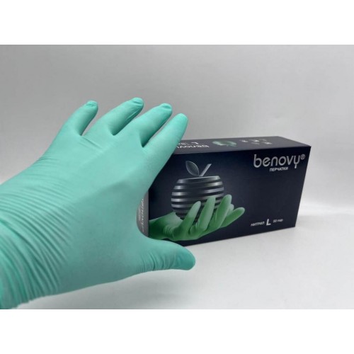 BENOVY MULTICOLOR НИТРИЛ медицинские цветные перчатки в Альметьевске