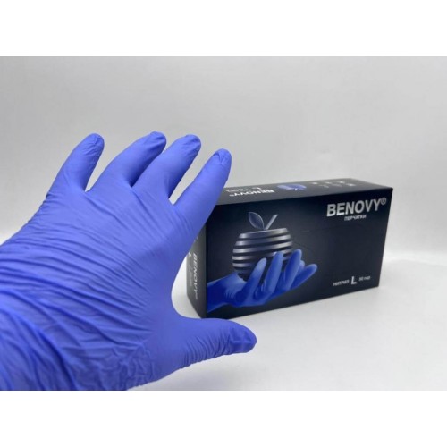 BENOVY MULTICOLOR НИТРИЛ медицинские цветные перчатки в Альметьевске