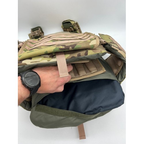 Бронежилет ЗАЩИТНИК в Альметьевске с кевларовым баллистическим пакетом C2, капами и бронеплитами Бр5