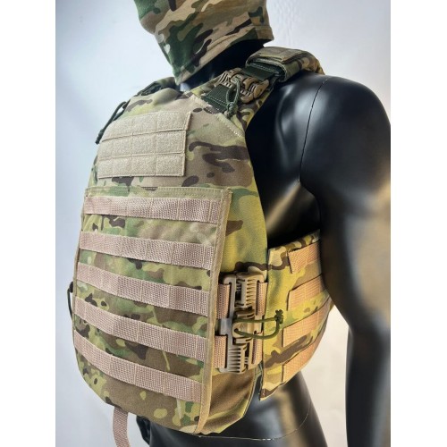 Бронежилет ЗАЩИТНИК в Альметьевске с кевларовым баллистическим пакетом C2, капами и бронеплитами Бр5