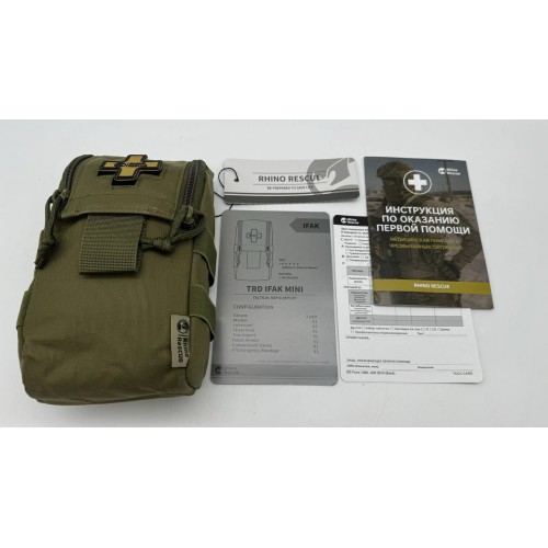 Военная тактическая аптечка RHINO RESCUE IFAK TRD MINI 11в1 в Альметьевске