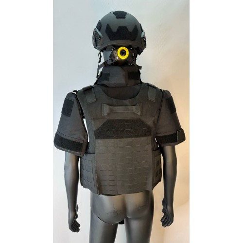 Бронежилет разгрузочный UNIVERSAL ARMOR в Альметьевске (СВМПЭ + бронеплиты Бр5 класса) черный