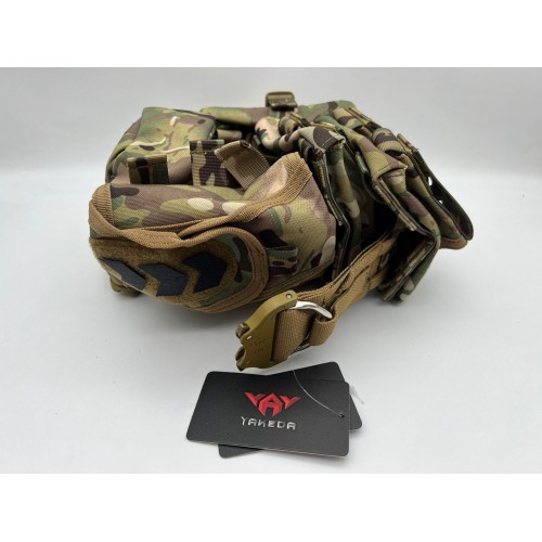 Пояс разгрузочный YAKEDA тактический с подсумками в Альметьевске