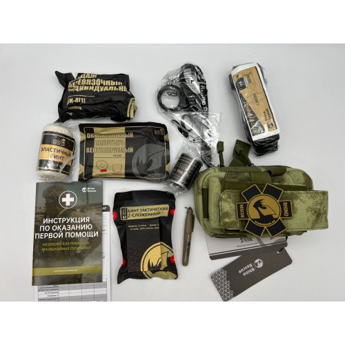 Военная тактическая аптечка “RHINO RESCUE” 11в1 укомплектованная второй эшелон в Альметьевске