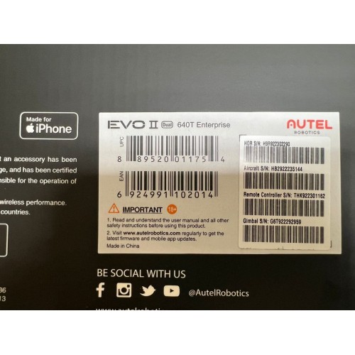 Квадрокоптер Autel Robotics EVO II Dual 640T (Thermal) Enterprise в самой максимальной топовой комплектации в Альметьевске