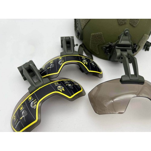 Откидные флип очки с кронштейном на шрауд для тактического шлема в Альметьевске