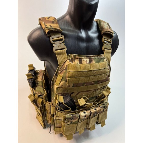 Жилет (плитник быстросъёмный/разгрузка) с возможностью установки боковых плит или боковых баллистических пакетов в Альметьевске