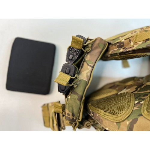 Жилет (плитник быстросъёмный/разгрузка) с возможностью установки боковых плит или боковых баллистических пакетов в Альметьевске