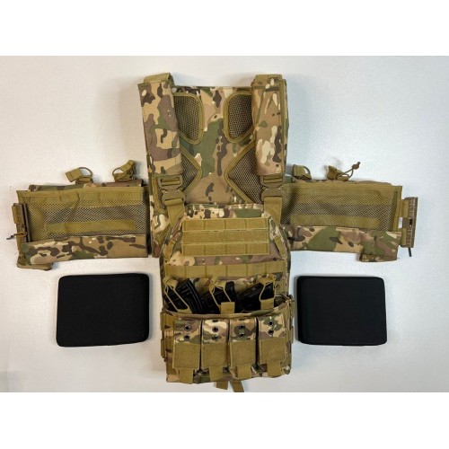 Жилет (плитник быстросъёмный/разгрузка) с возможностью установки боковых плит или боковых баллистических пакетов в Альметьевске